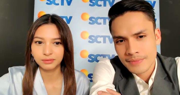 Randy Pangalila dan Alisia Rininta saat konferensi pers secara virtual.